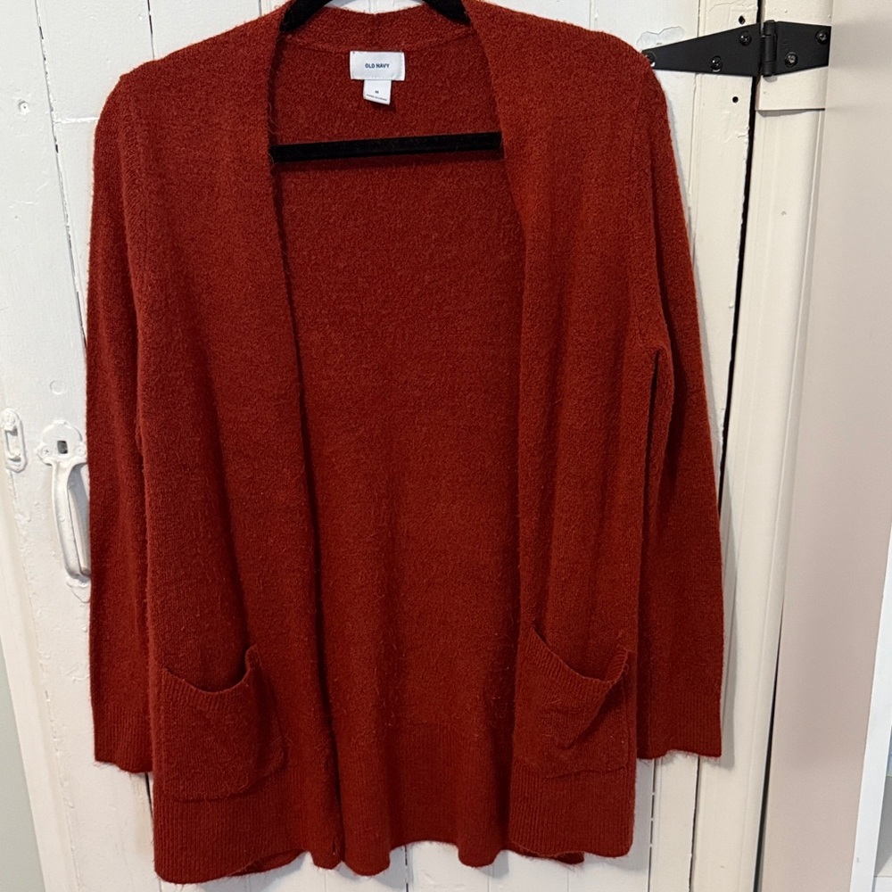 Old Navy Rust Open-Front Cardigan